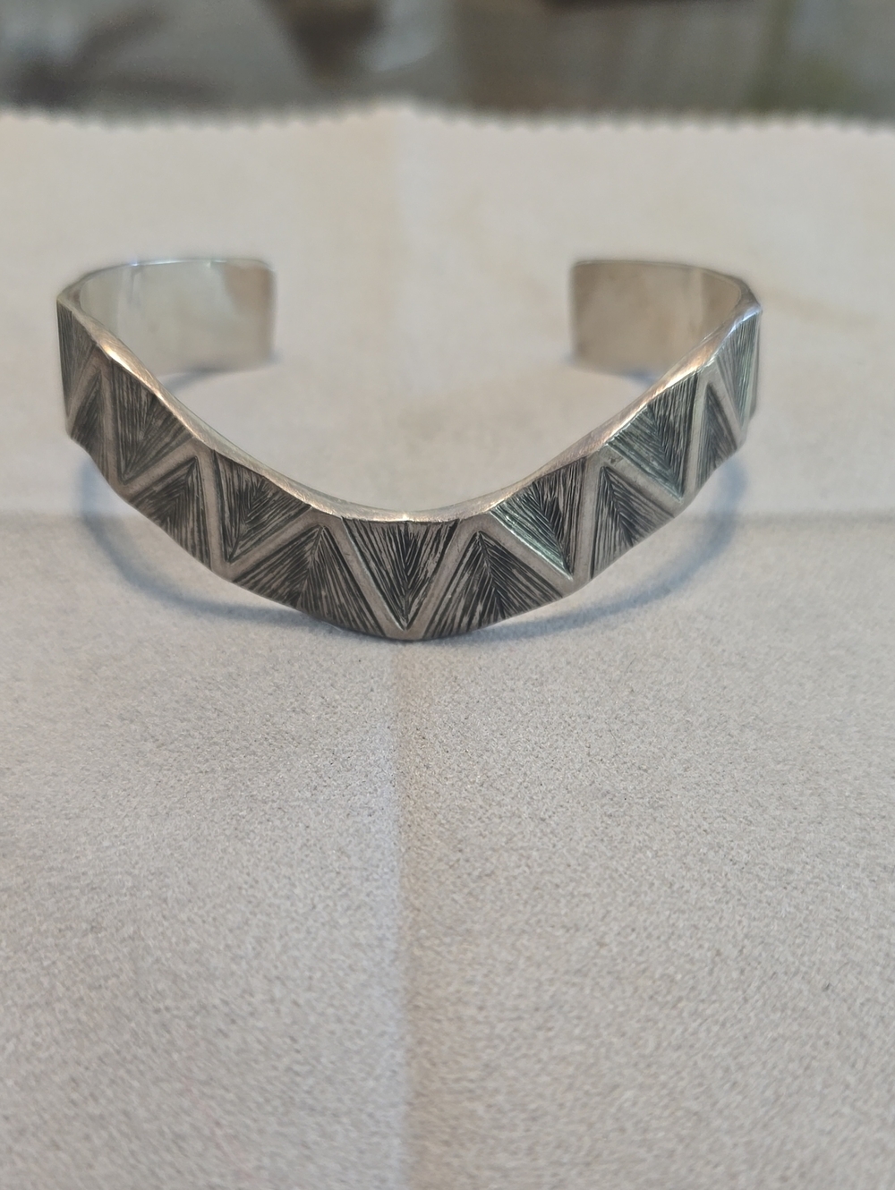 James Avery Sterling Silver Geometric Cuff Bracelet - Silver